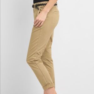 Gap Girlfriend Twill Stripe Chino Crop Pants 6 EXC